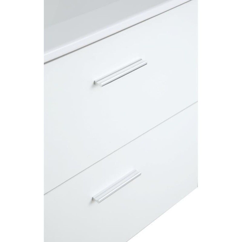 Baðinnrétting með spegil 60cm Bergamo matt hvít