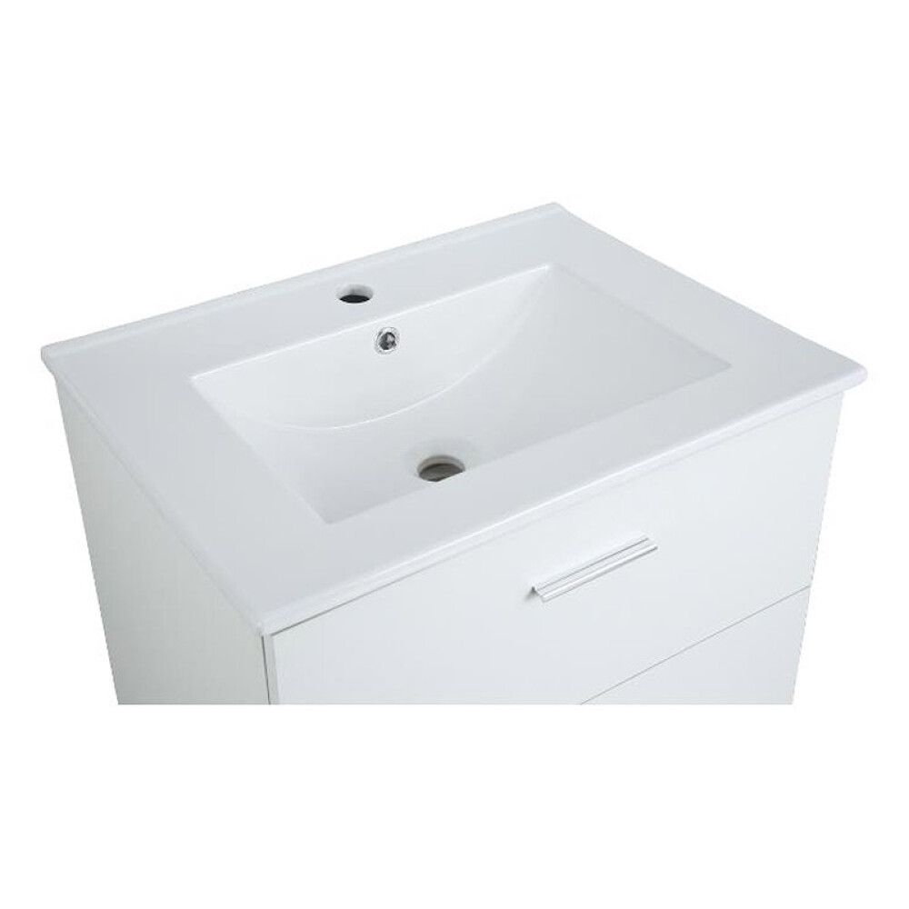 Baðinnrétting 80cm Bergamo matt hvít