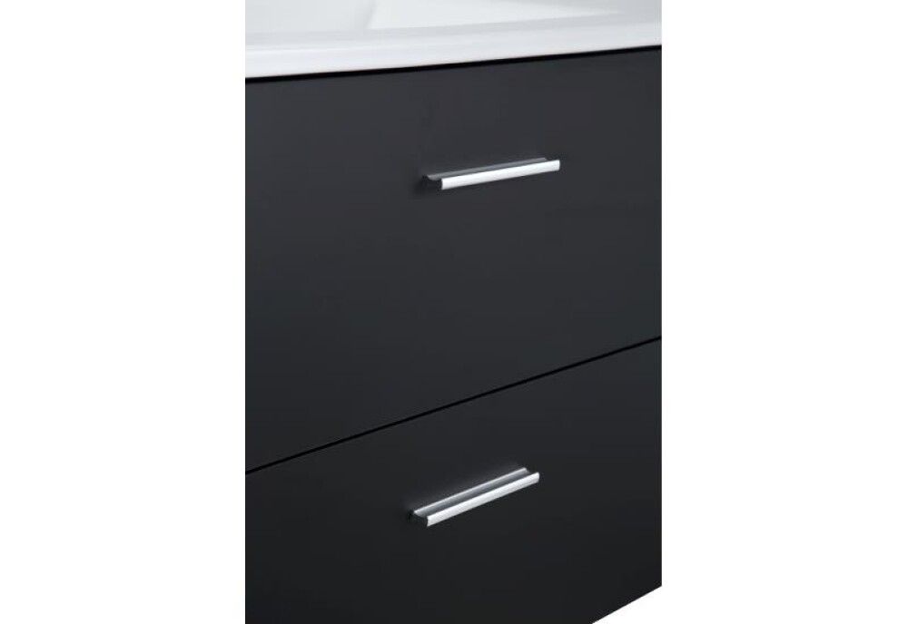 Baðinnrétting 80cm Bergamo matt svört