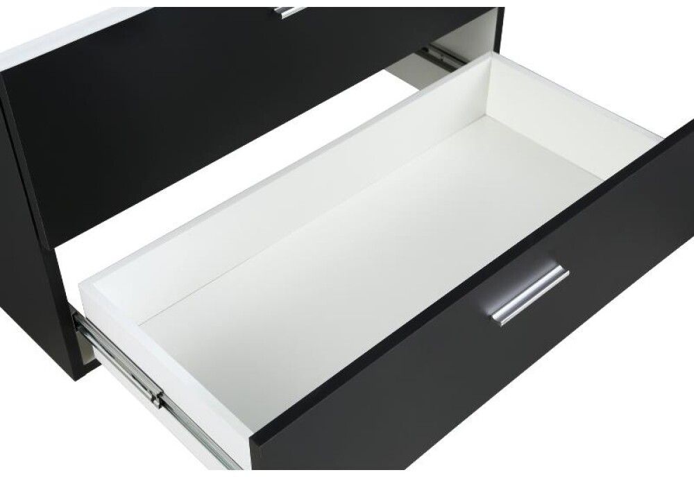 Baðinnrétting 80cm Bergamo matt svört