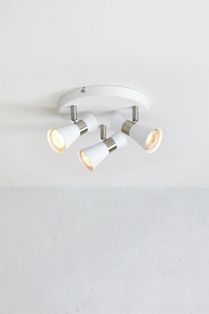 Kastarar 3xGU10 Folie 20,5 cm hvítt