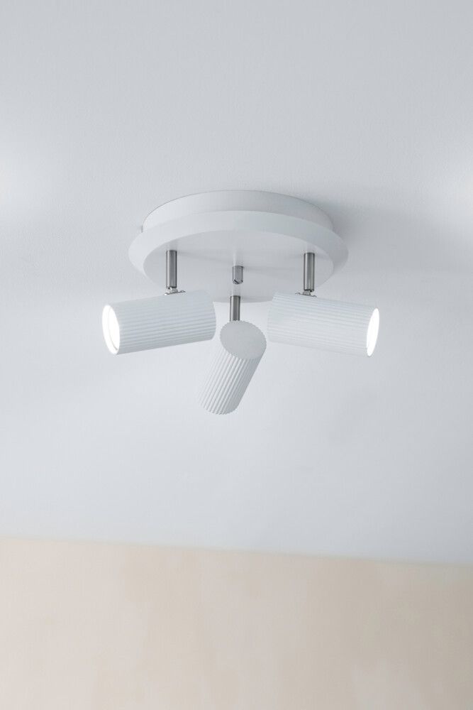 Kastarar 3xGU10 Costilla 27 cm hvítt