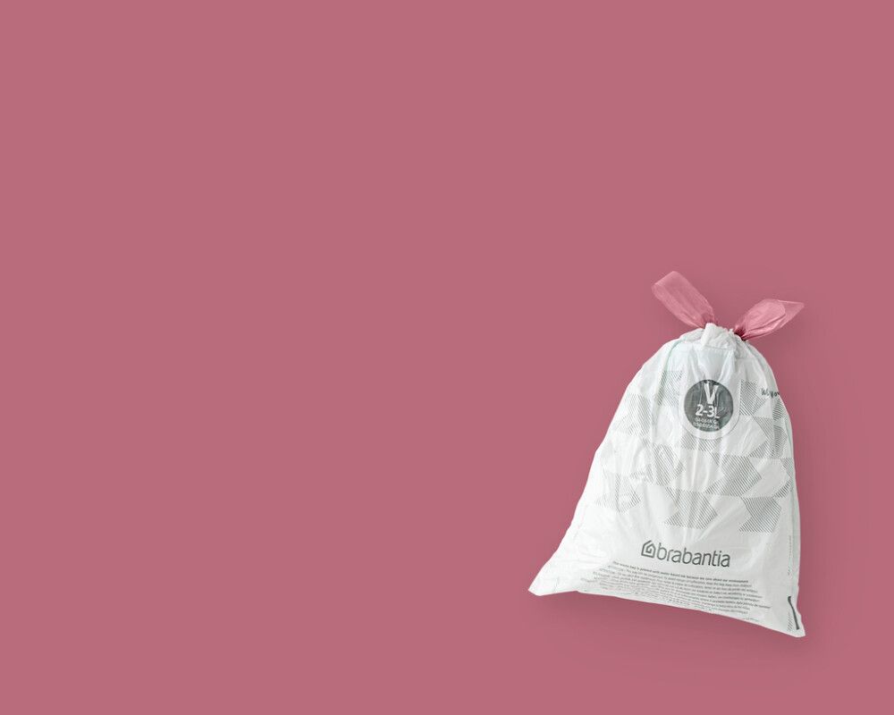 Ruslapoki fyrir 3L ruslatunnu hvítur 20stk