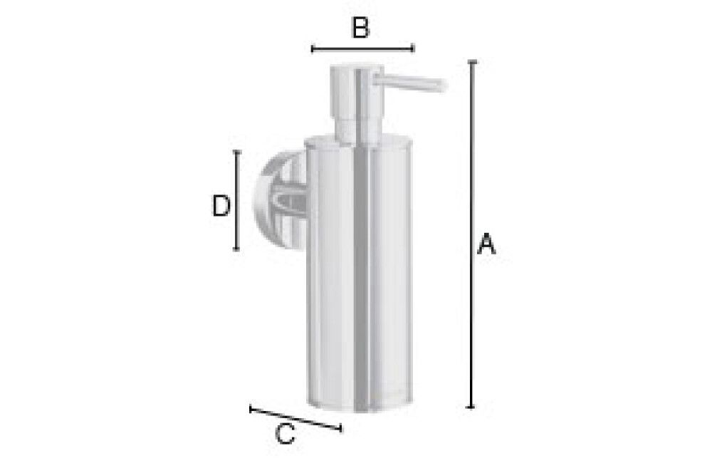 Sápuskammtari Smedbo home matt svartur