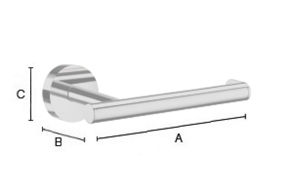 Salernisrúlluhaldari Smedbo home 152mm matt svatur