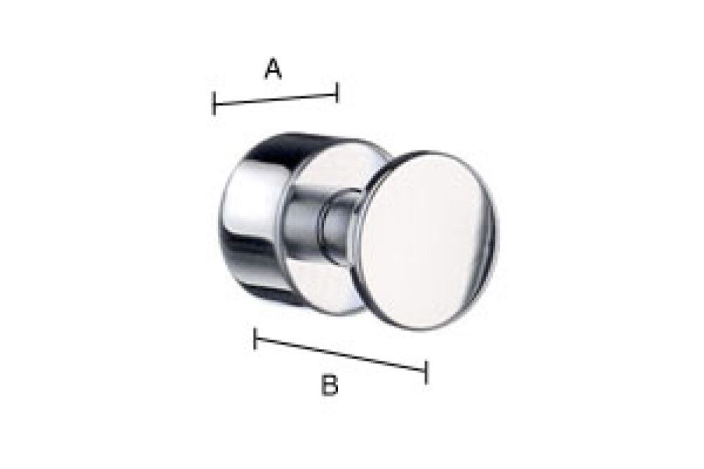 Snagi Smedbo Home 19mm matt svartur 2stk