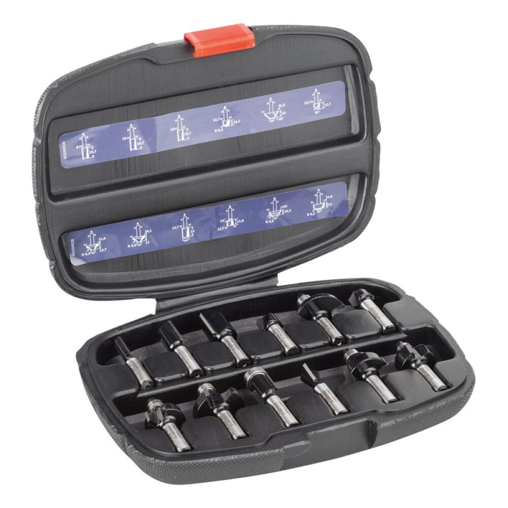 Fræsitennur 8mm Craftomat HM 12stk