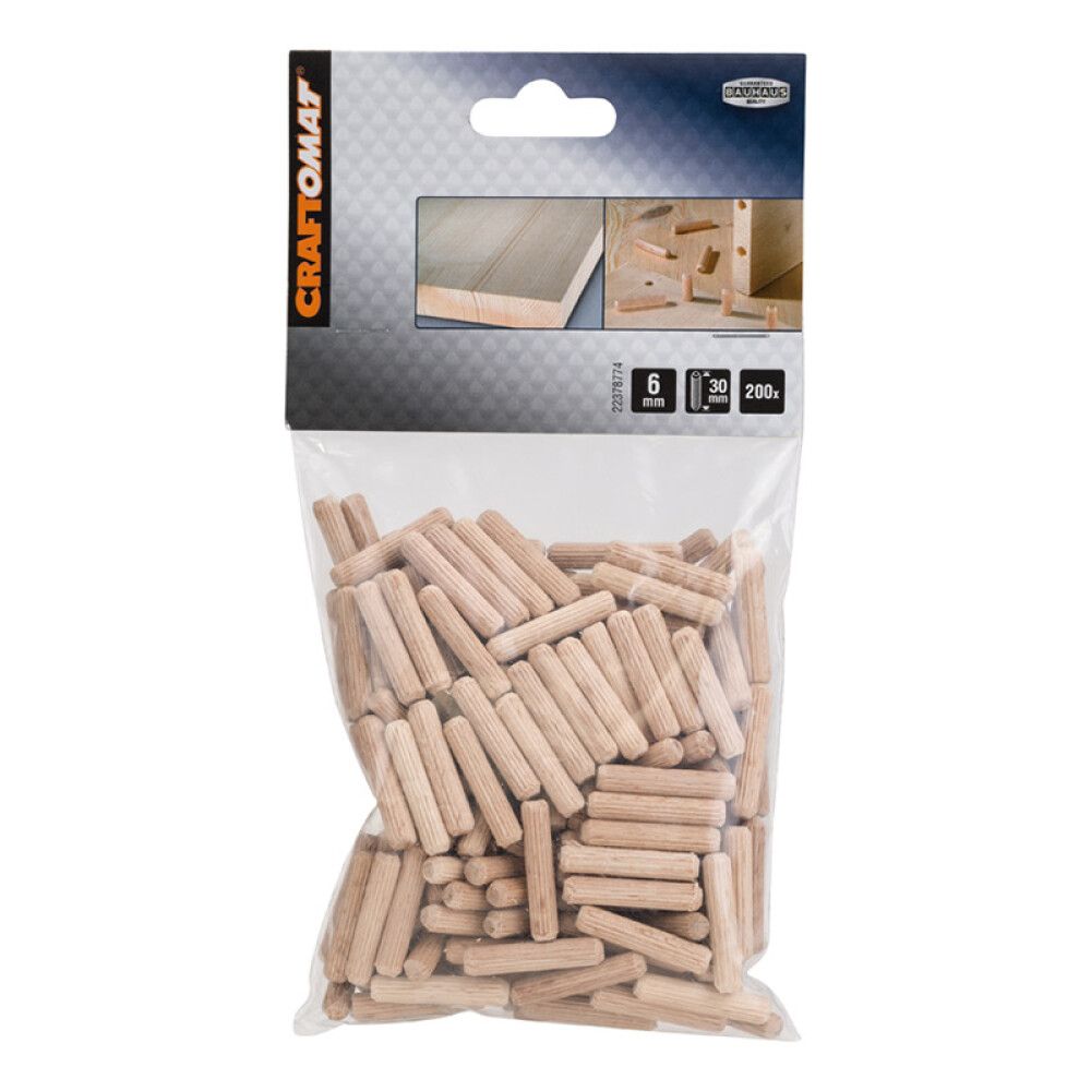 Trédílar Ø6x30 Craftomat 200 stk
