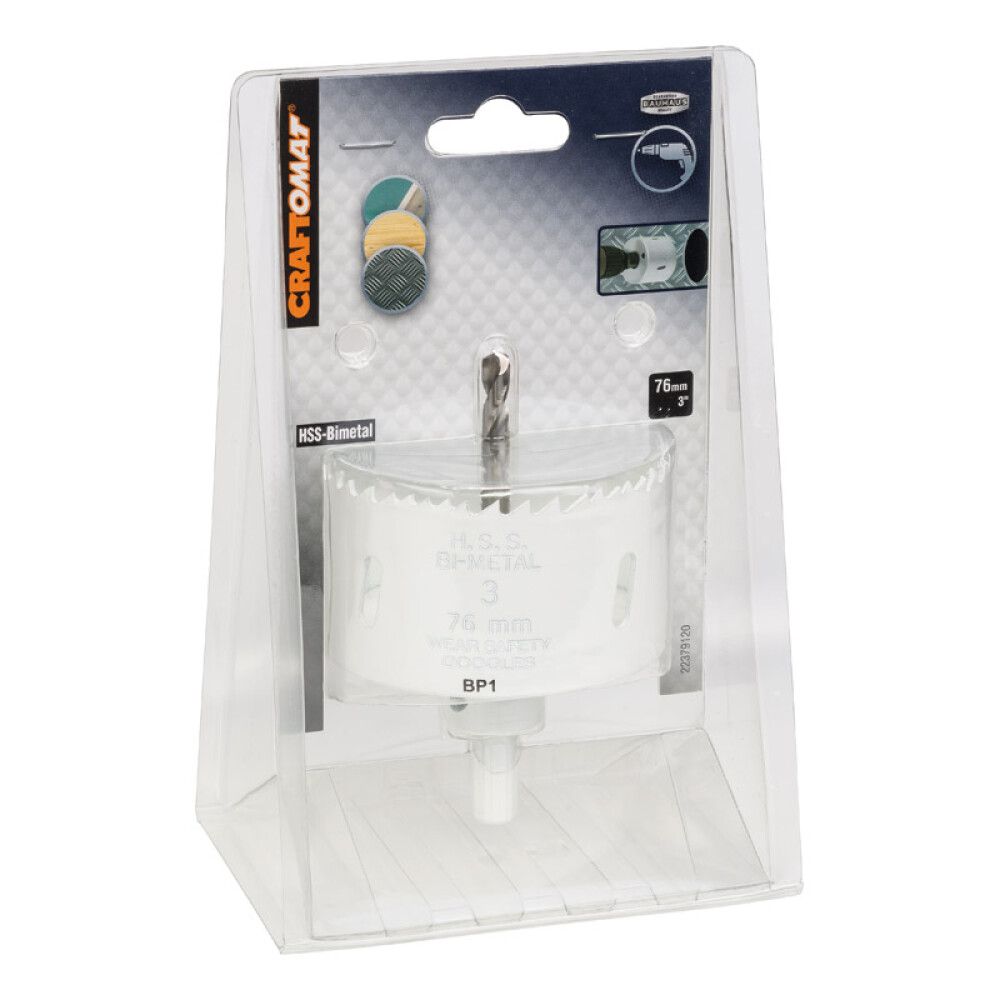 Dósabor Ø76 mm Craftomat HSS-Bimetal