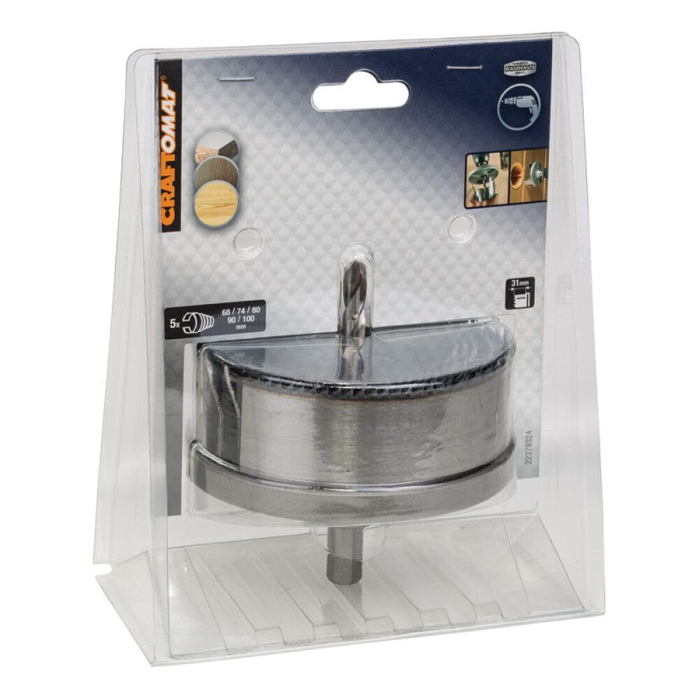 Dósabora sett tré 68-100mm Bosch 5stk