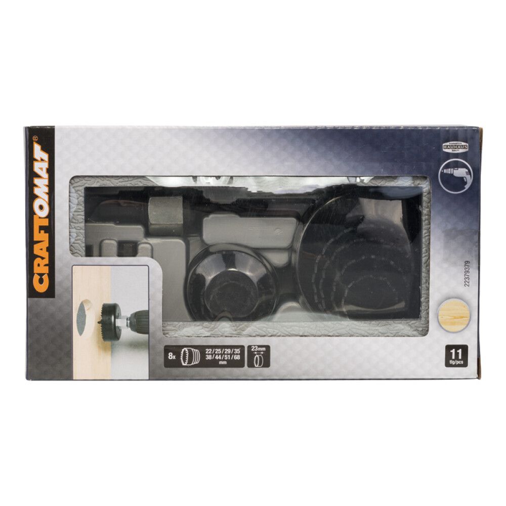 Dósaborasett 22-68 mm Craftomat 8 stk