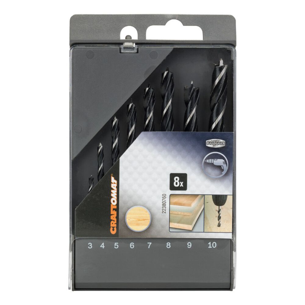Téborasett 3-10mm Craftomat 8stk