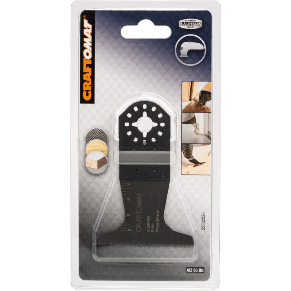 Sagarblað fyrir fjölnotavél 65x40 mm harðvið Craftomat