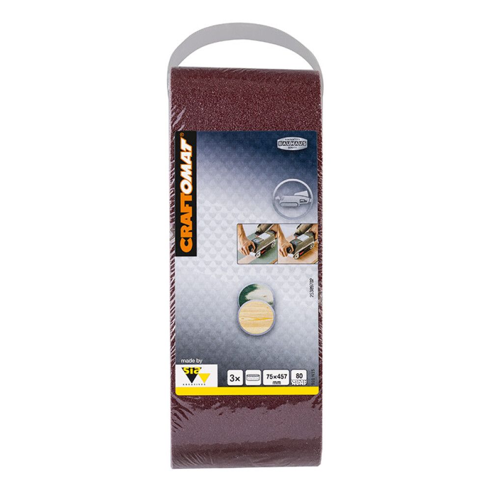 Slípibelti 75x457 mm K80 Craftomat