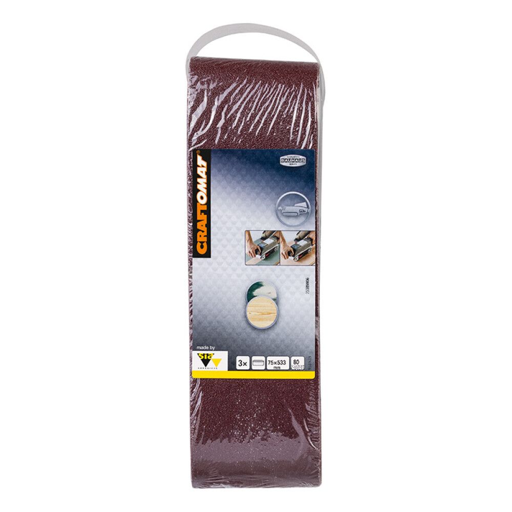 Slípibelti 75x533 mm K80 Craftomat