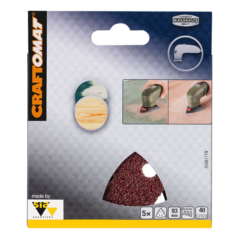 Sandpappír 93 mm K40 Craftomat