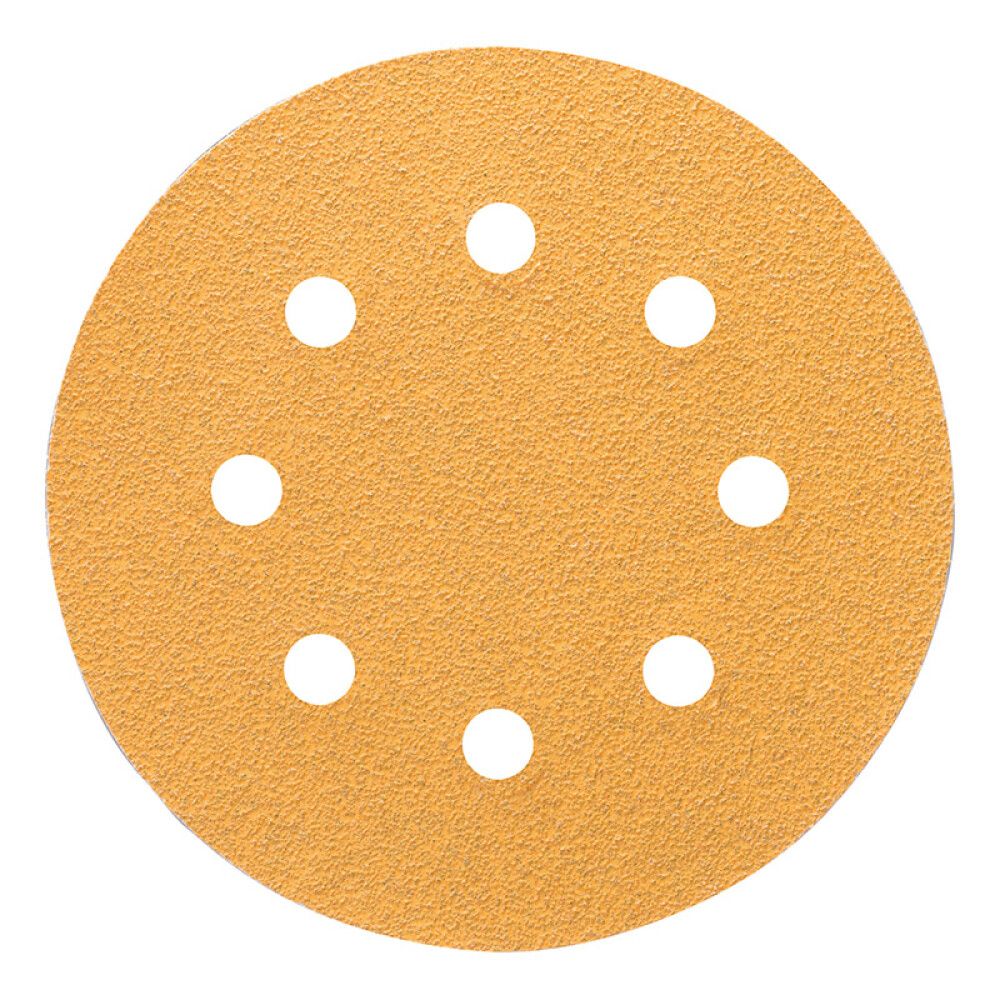 Sandpappír Ø115 mm K80 Craftomat 5 stk ljós