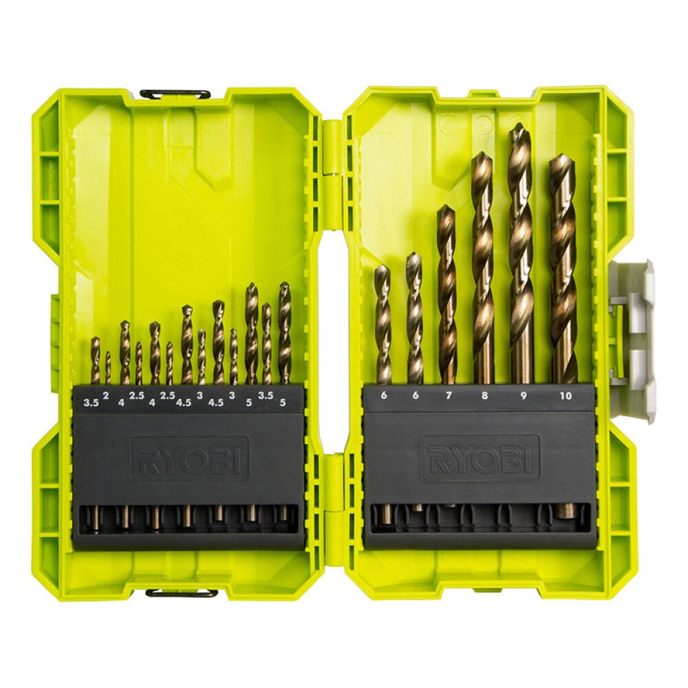 Borasett 19 hlutir Ryobi RAK19HSS2 HSS titaníum