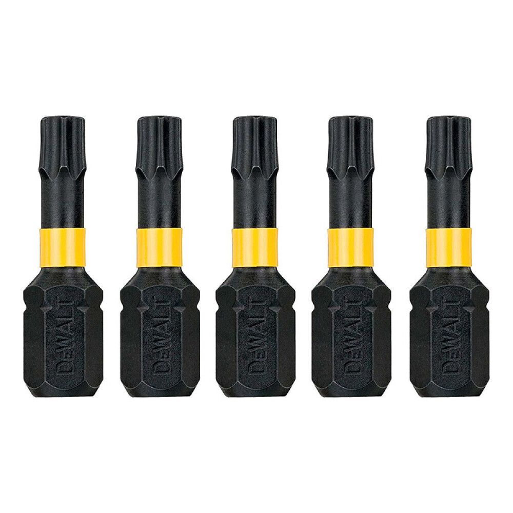 Bitar Torx impact torsion T30x25mm 5 stk DeWALT