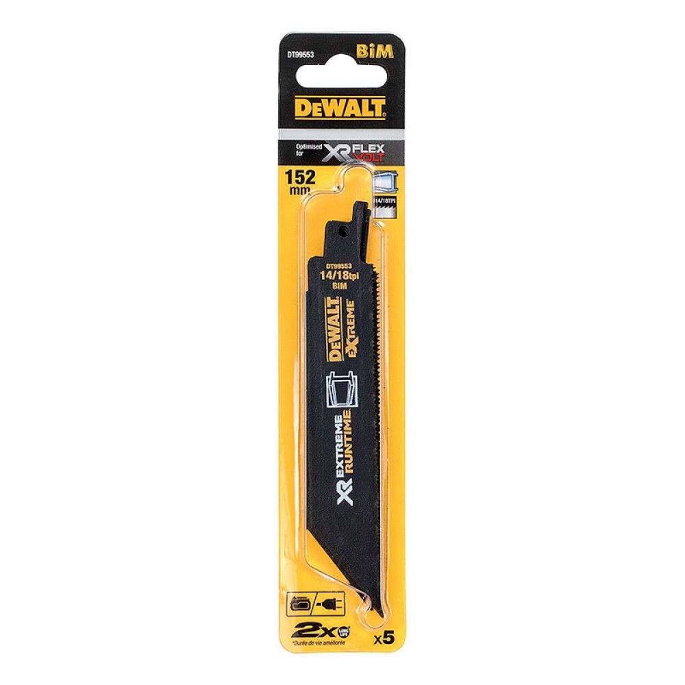 Sverðsagarblað 152mm DeWalt 5stk