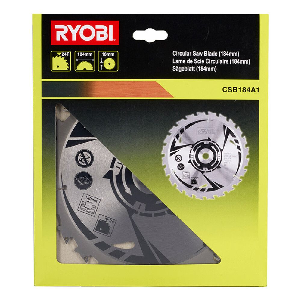 Hjólsagarblað 184x16mm (24) Ryobi CSB184A1