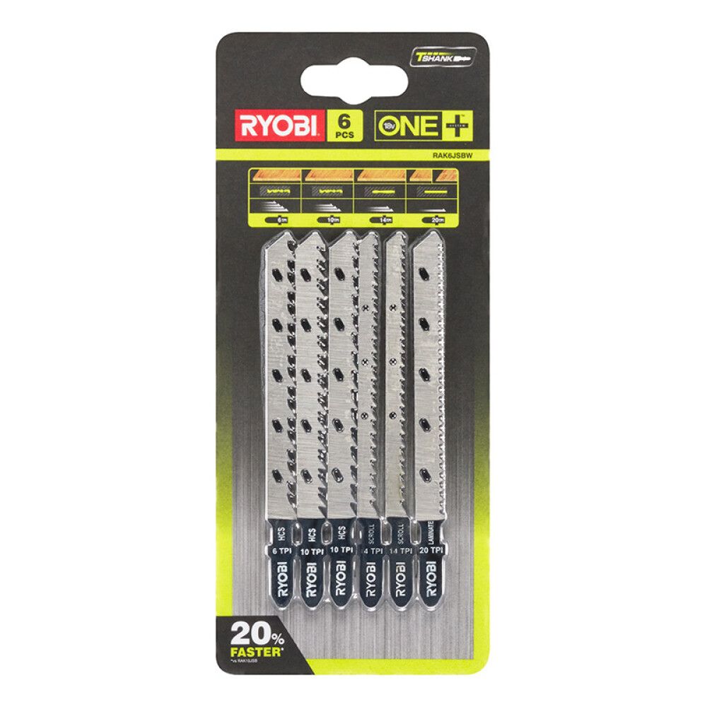 Stingsagarblöð sett Ryobi RAK6JSBW