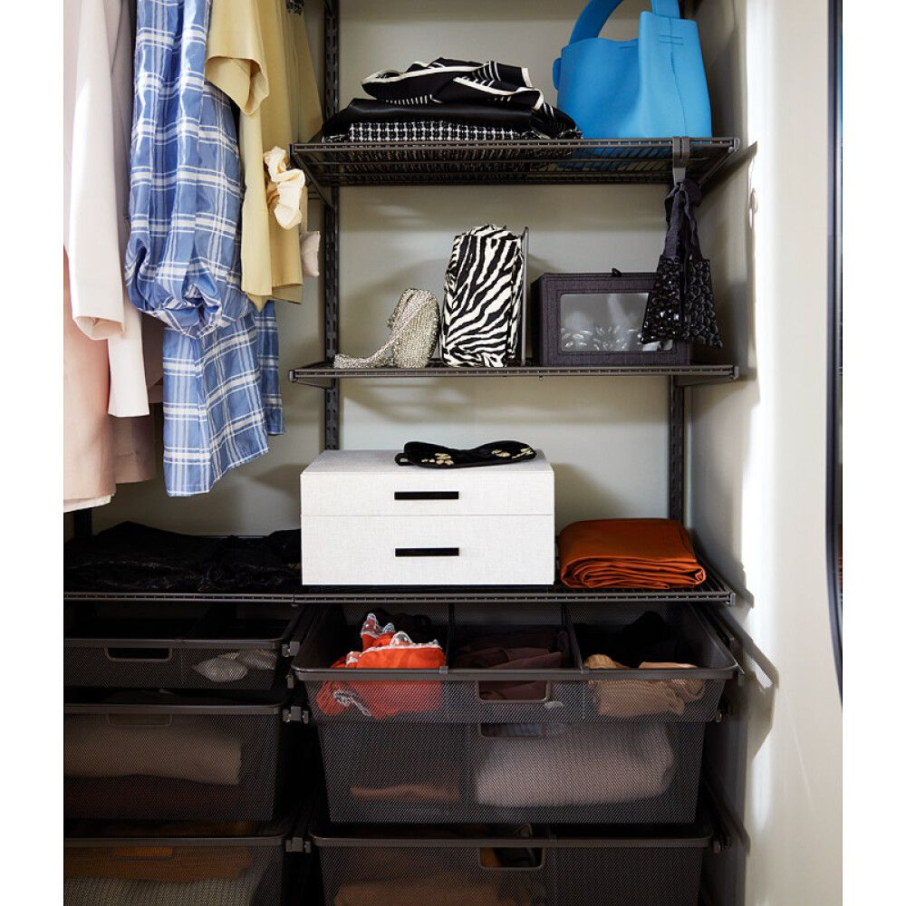 Karfa fyrir Elfa hillukerfi 580x427x85 mm brún