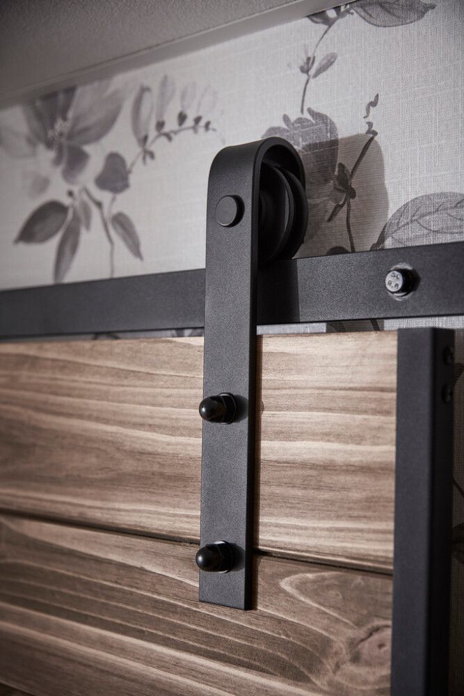 Rennihurðarbraut 200 cm Habo Retro svört