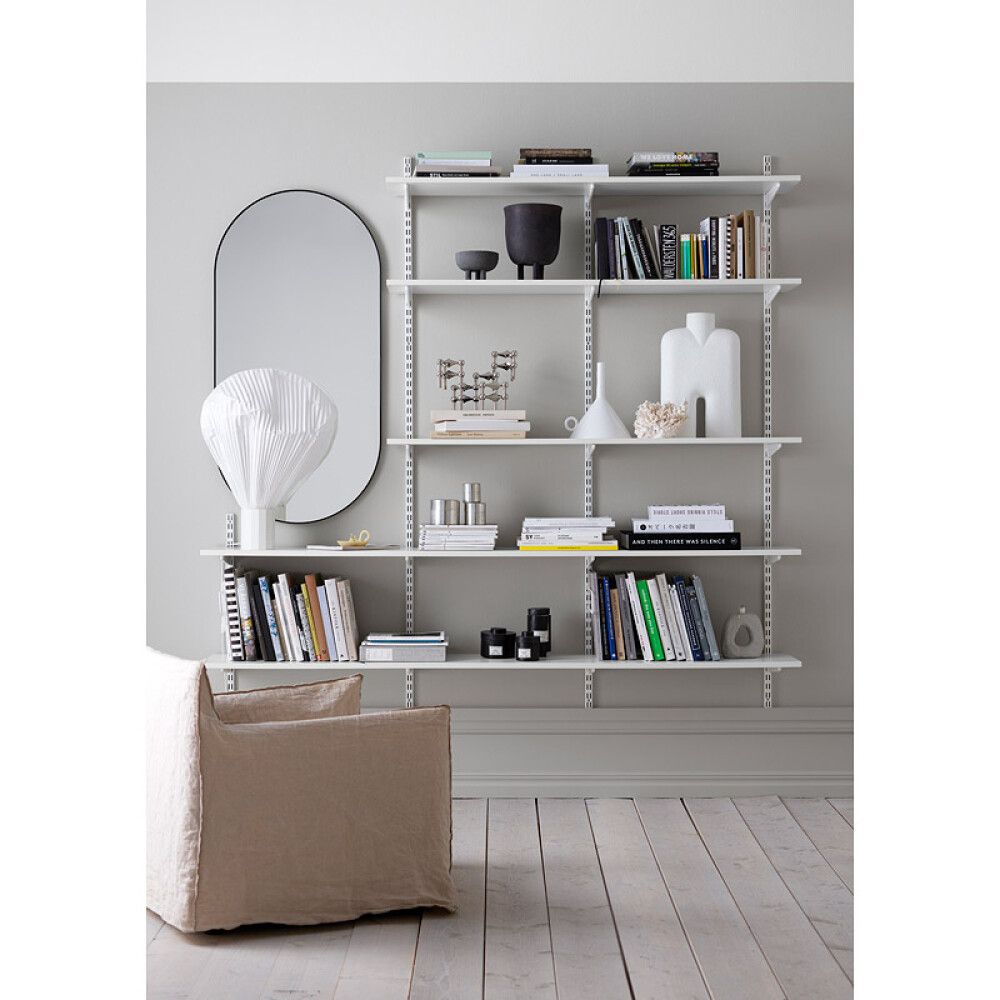 Uppistöð tvöföld Elfa 1340 mm hvít