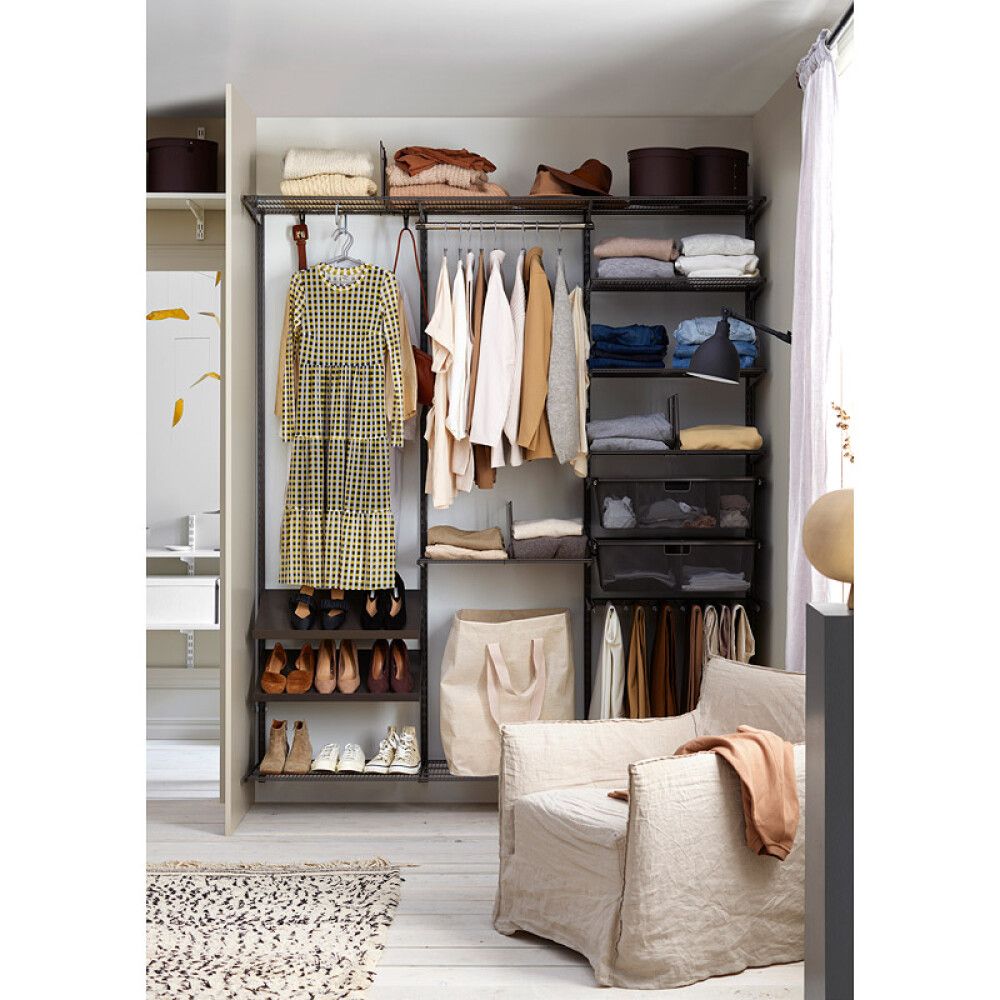 Uppistöð tvöföld hengi 1232 mm Elfa brún