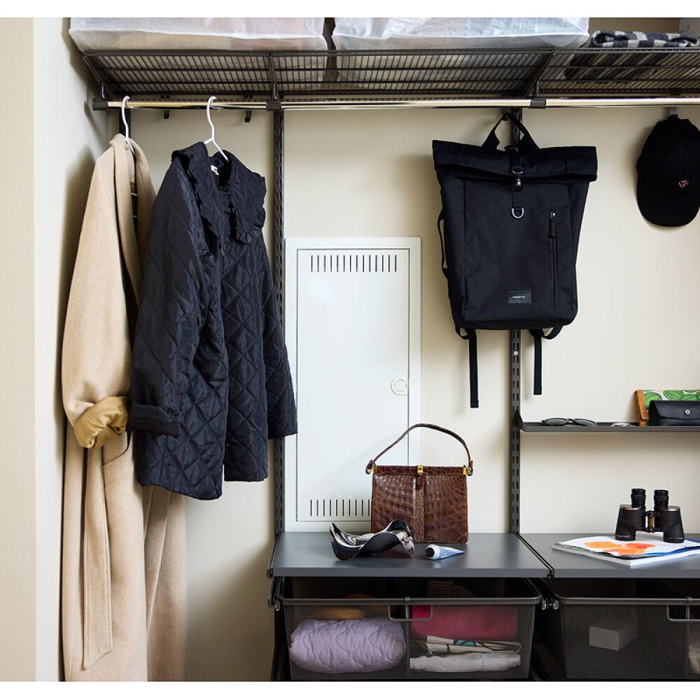 Uppistöð tvöföld hengi 1232 mm Elfa brún