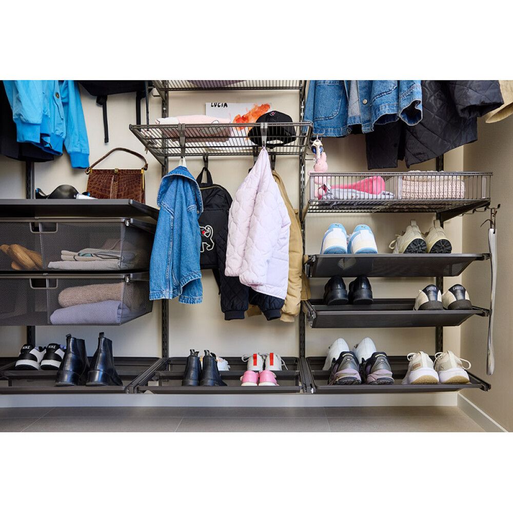 Skúffubraut fyrir grind 605x430x25 mm Elfa brún