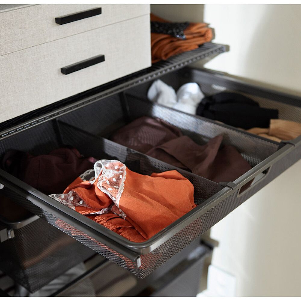 Karfa fyrir Elfa hillukerfi 431x10x80 mm brún