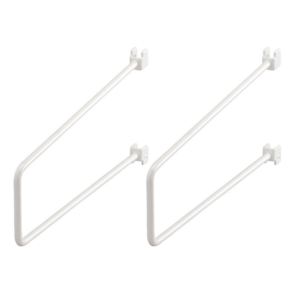 Bókastopp fyrir hillu 250 mm Elfa hvítur