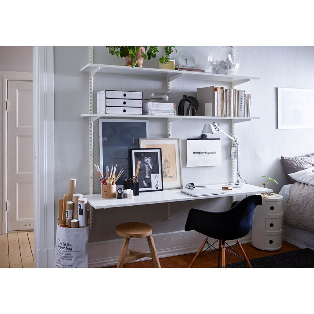 Hilluvinkill tvöfaldur Elfa 37cm hvítur