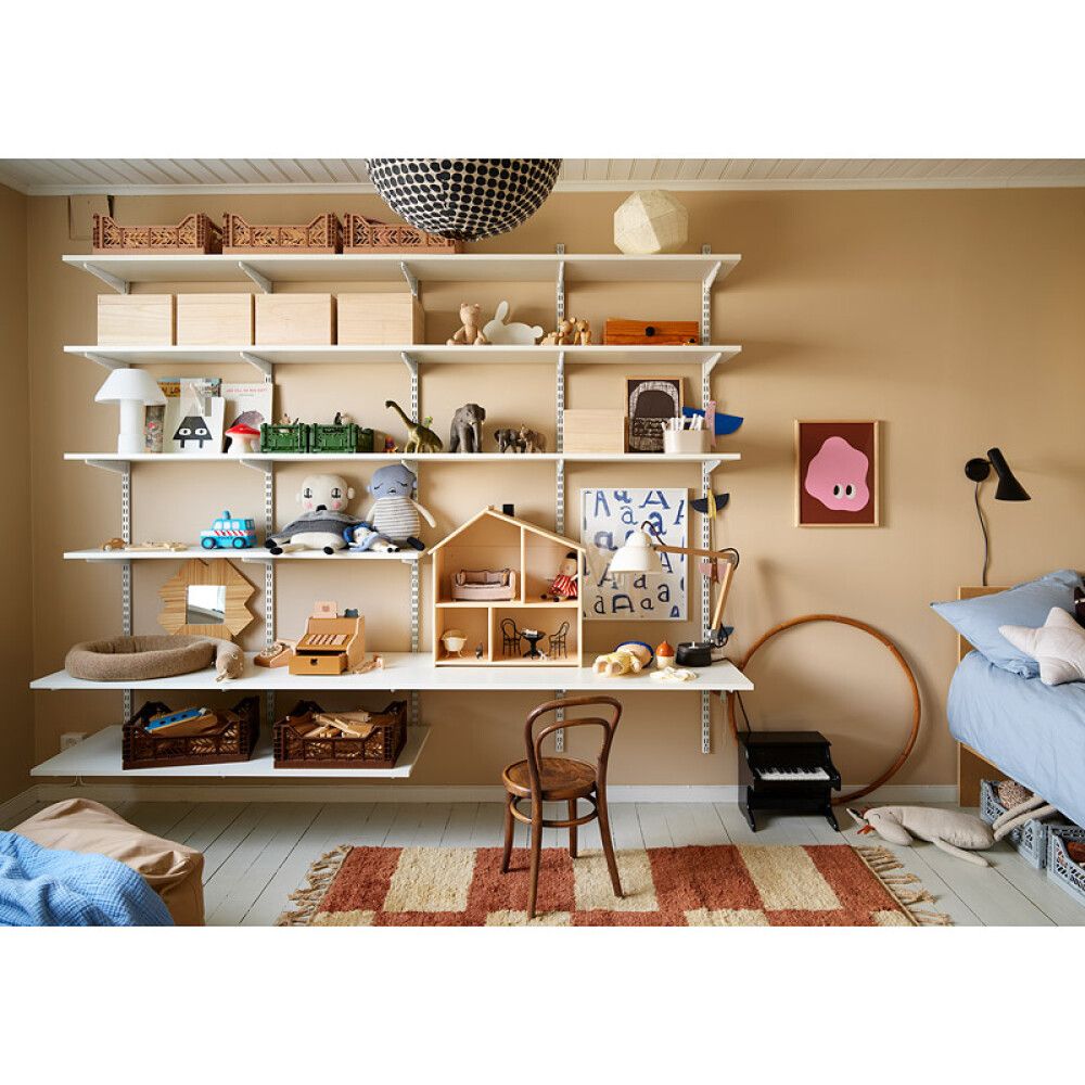 Hilla 180x30 cm Elfa melamín hvít