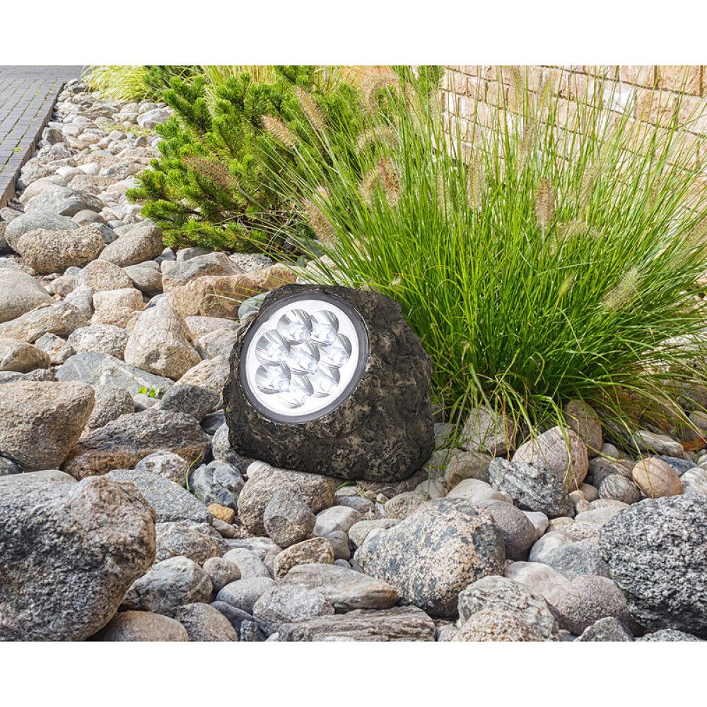 Garðljós steinn með sólarsellu Globo IP44