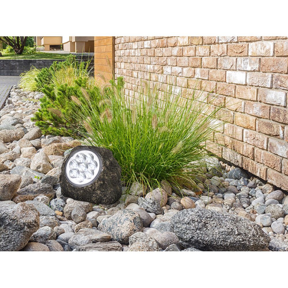 Garðljós steinn með sólarsellu Globo IP44