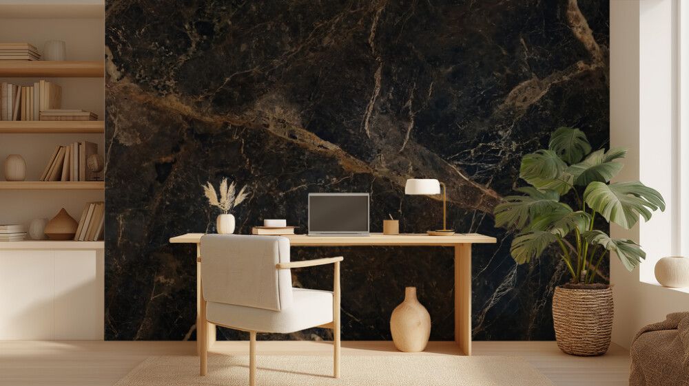 Hljóðvistarmynd marmari dökkur 3600x2420x20 mm InEx