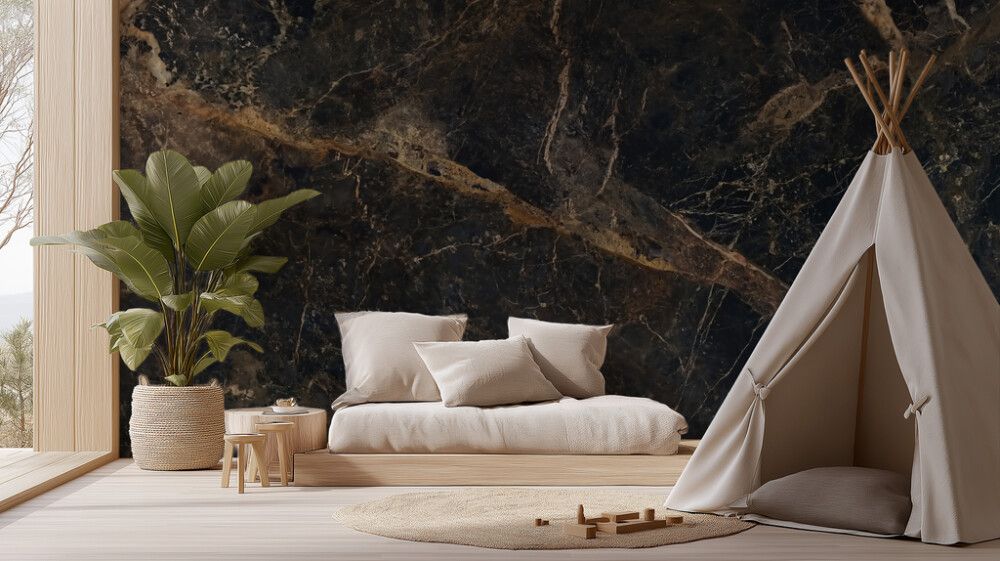 Hljóðvistarmynd marmari dökkur 4200x2420x20 mm InEx