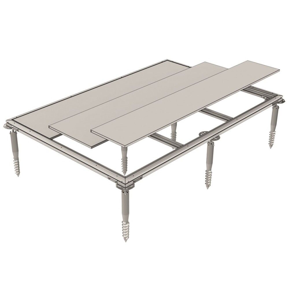 Grunnur með jarðvegsskrúfum Smartbase Plus H1+HS+P1