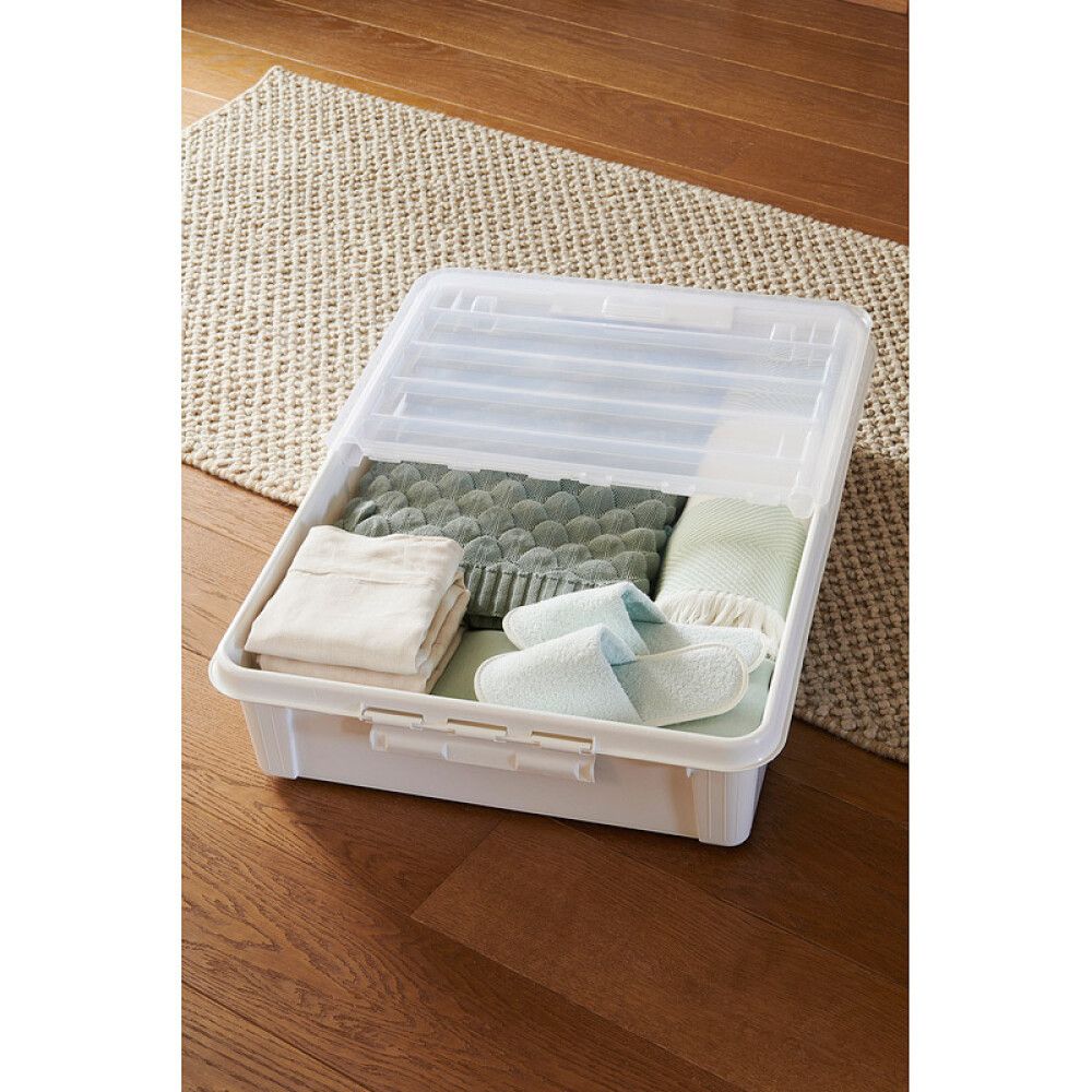 Plastkassi með loki 60L SmartStore glær