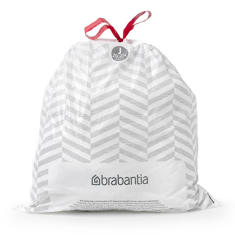 Ruslapoki fyrir 25L ruslatunnu hvítur 20stk