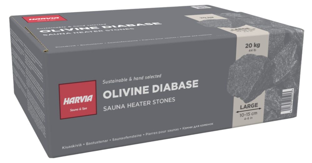 Steinar fyrir saunuofn 10-15 cm 20 kg Harvia