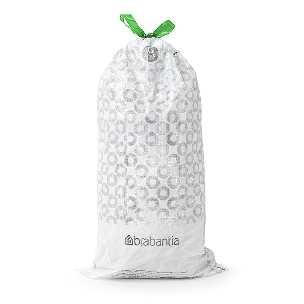 Ruslapoki fyrir 30L ruslatunnu hvítur 20stk