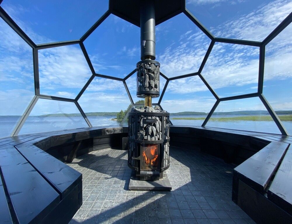 Reykrör 22x150 cm Harvia WHP1500 svart