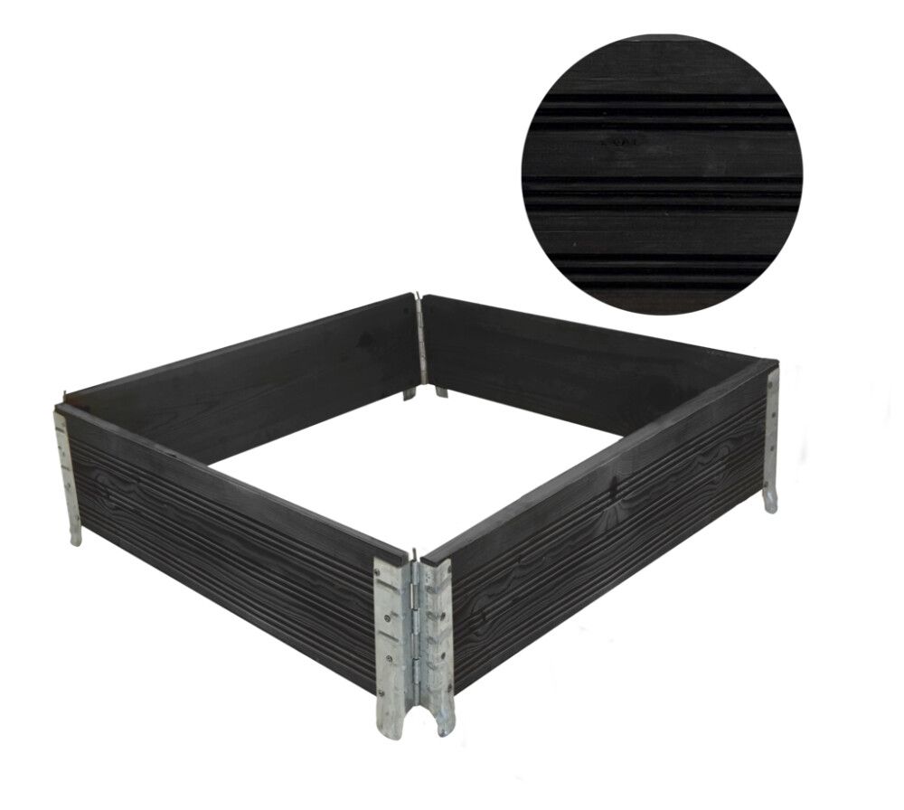 Brettakragi svartur 60x80x20cm Garden Life Premium