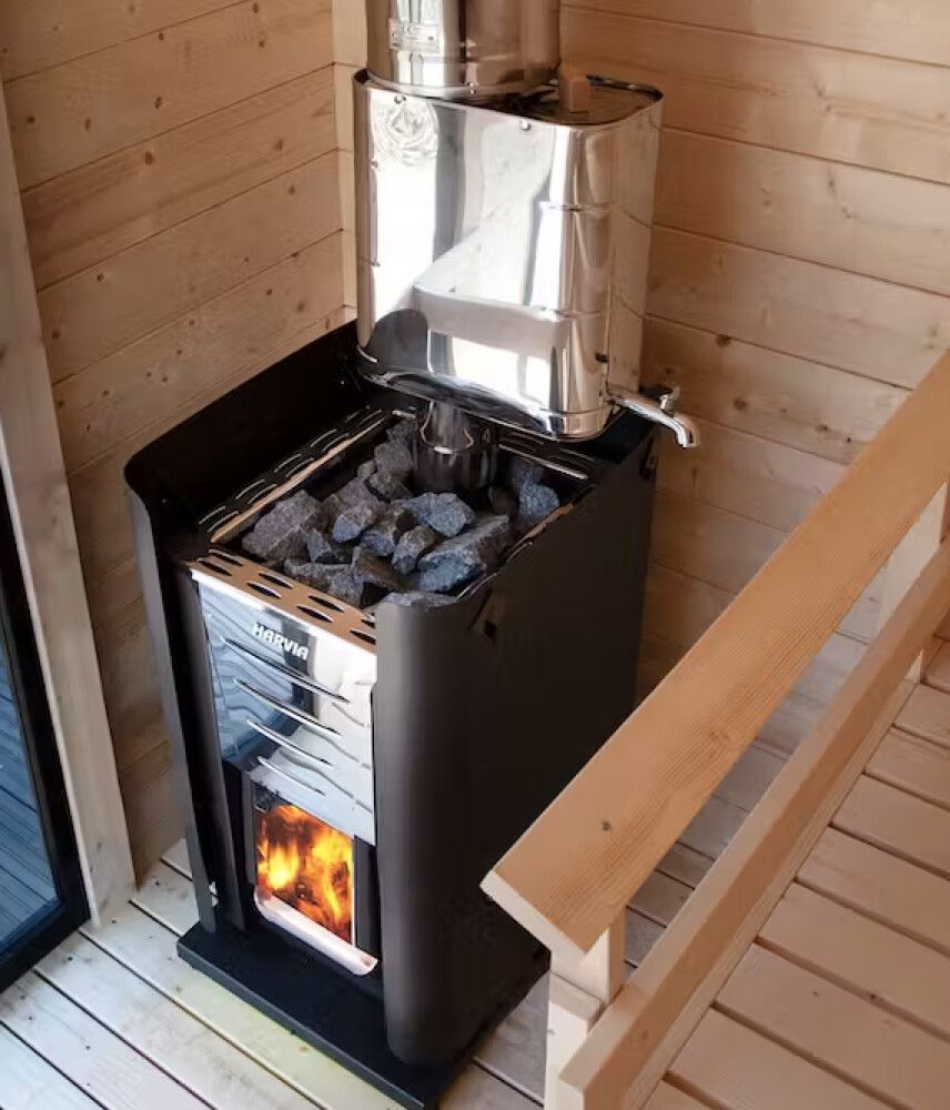 Vatnshitari fyrir reykrör 22L Harvia stál