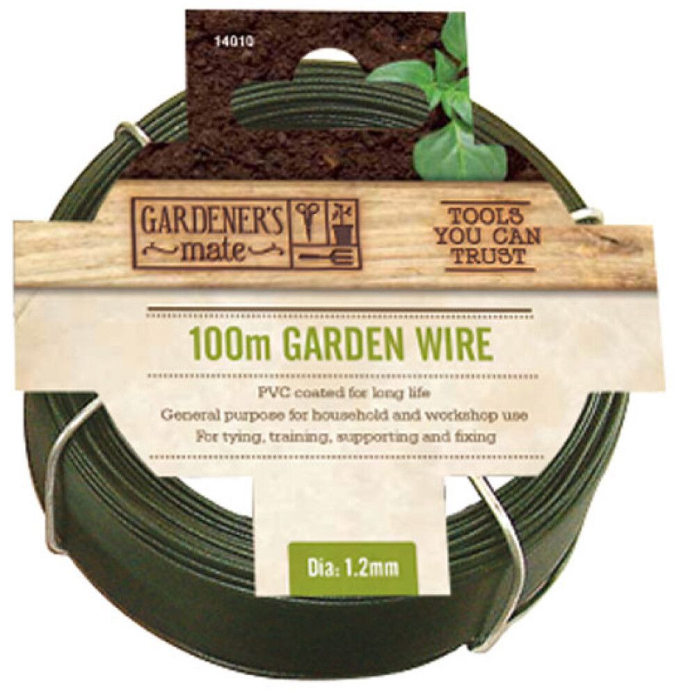 Plöntuvír PVC húðaður Ø1,2mm 100m