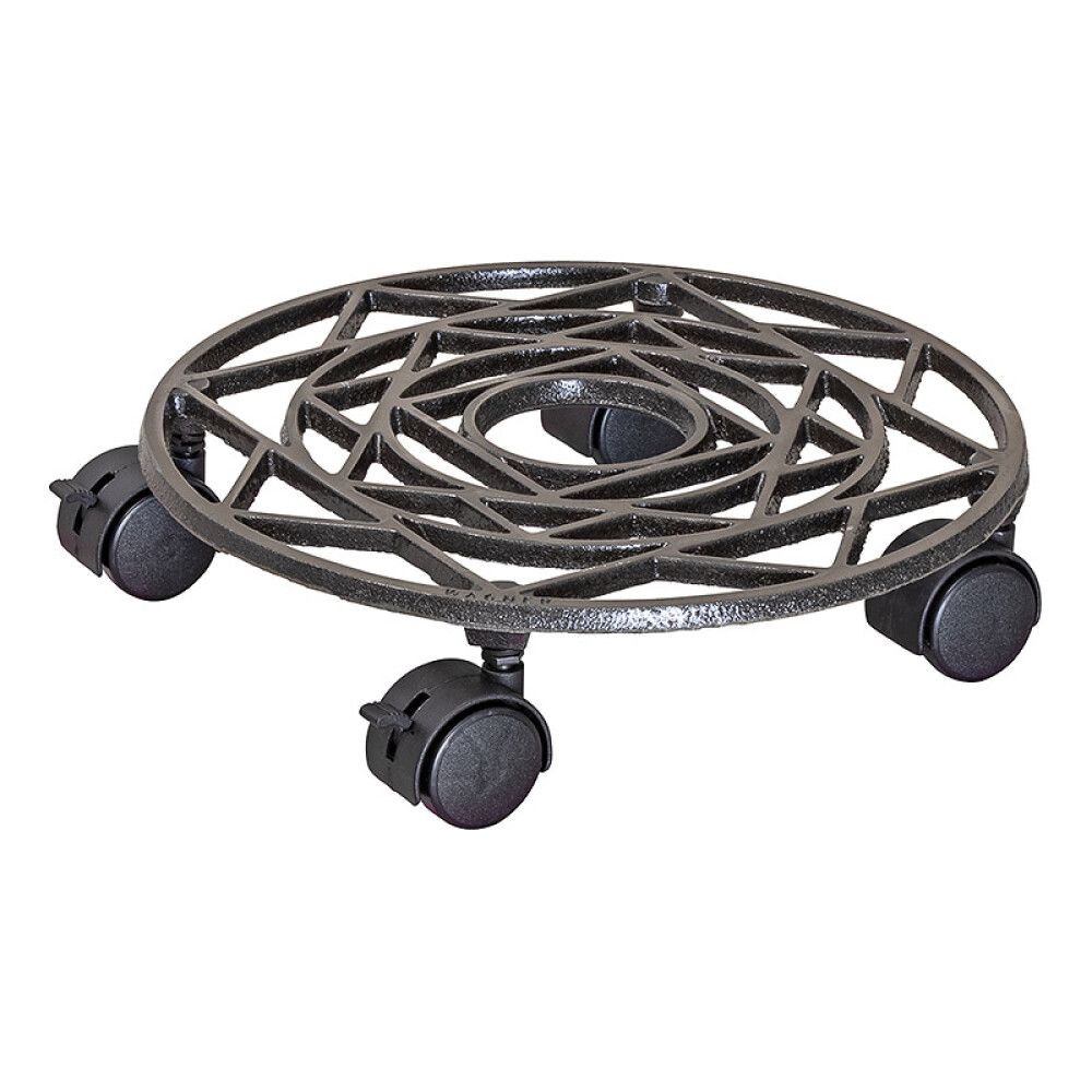 Rúllubretti fyrir blómapott 28,5cm 50kg ryð